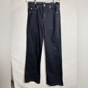 American Eagle Wide Leg Dark Blue Jeans
